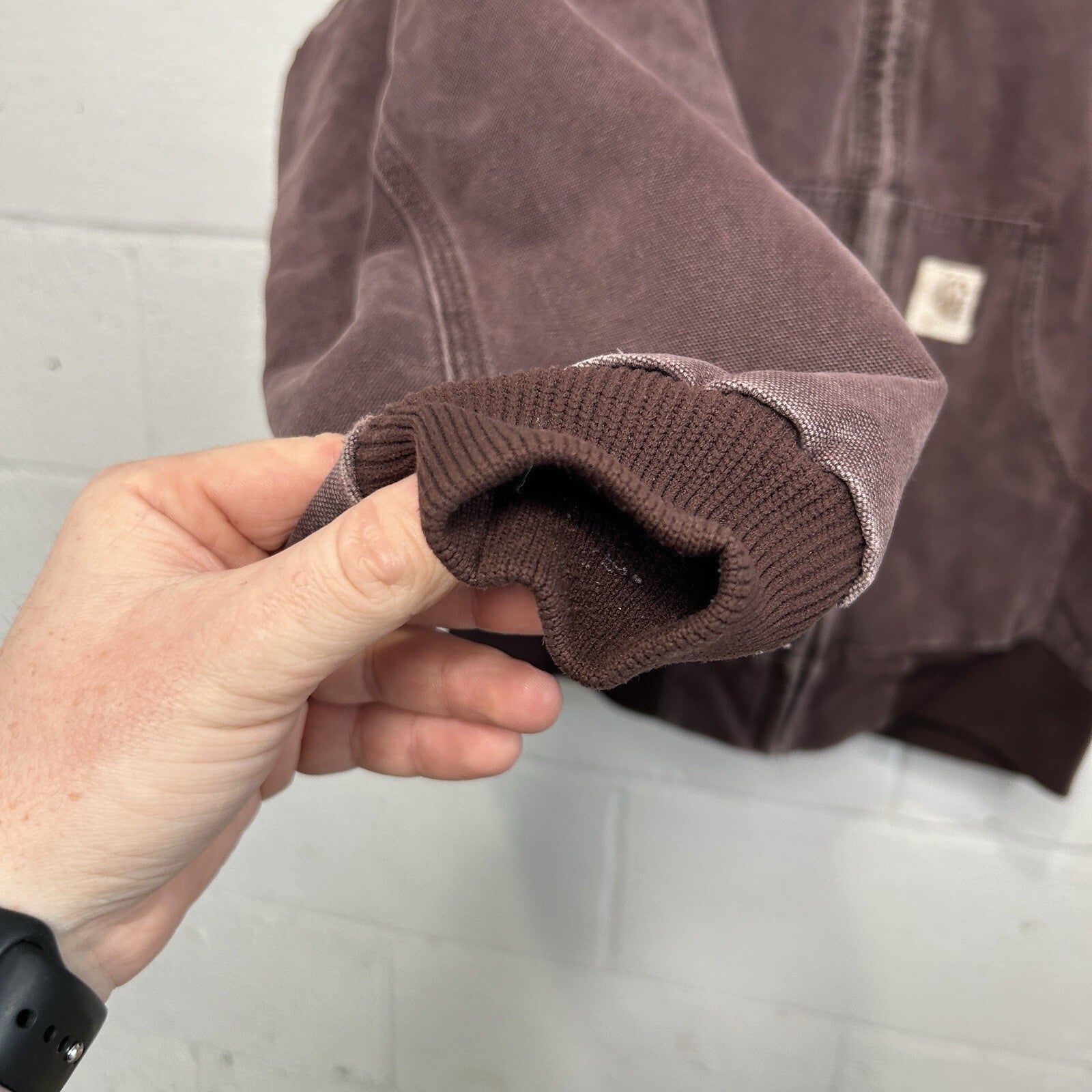 Vintage Carhartt Quilted Hooded Active Jacket “Burgundy/Wine” J06 BRG Men’s XL