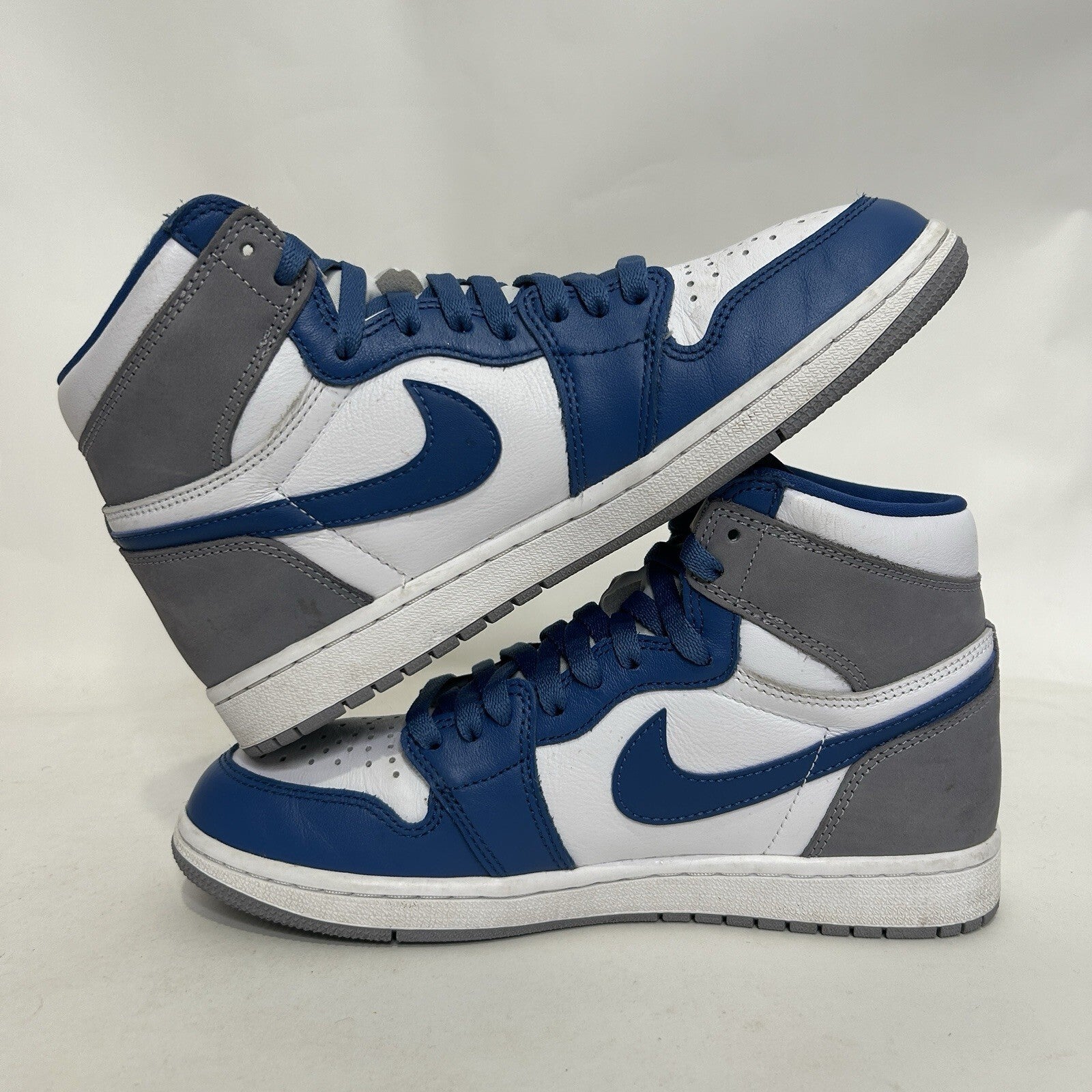 Nike Air Jordan 1 High Retro OG “True Blue White” Sneakers DZ5485-410 Men's 8