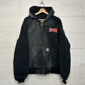 Carhartt Thermal Hooded Active Jacket “Black” Budweiser J131 BLK Men’s XL