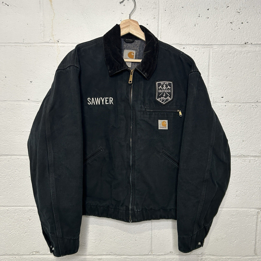 Y2K Carhartt Blanket-Lined Detroit Jacket “Black” J001 BLK Men’s Large
