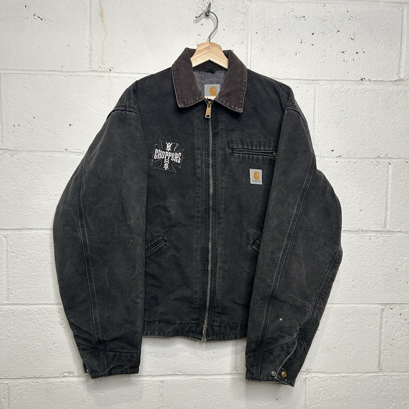 VTG Carhartt Blanket-Lined Detroit Jacket “Black” J01 BLK West Coast Choppers