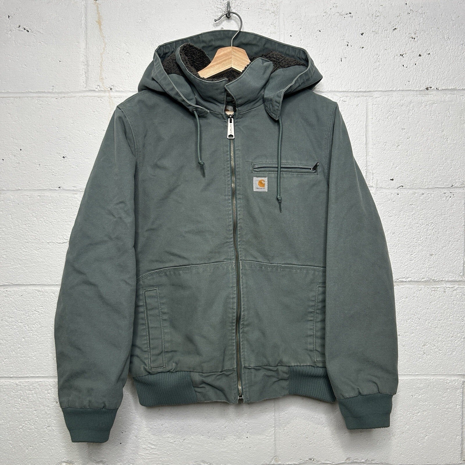 Carhartt Sherpa-Lined Wildwood Jacket “Balsam Green” 100815 G02 Women’s Large