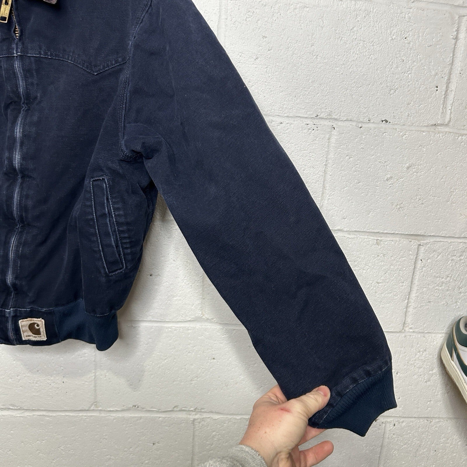 Vintage Carhartt Quilted Santa Fe Jacket “Midnight Blue” J14 MDT Men’s Small