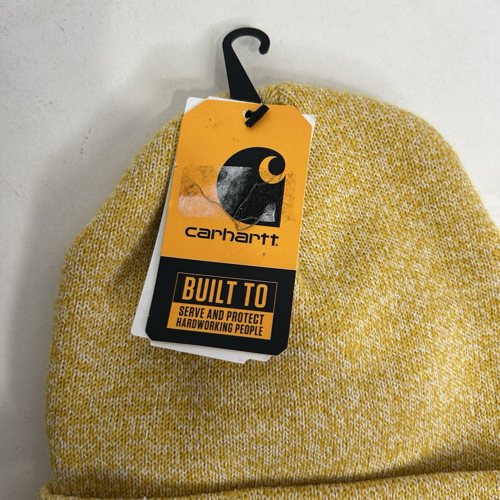 Carhartt Acrylic Knit Beanie Hat “Yellow Heather”One Size Fits All 14806 New