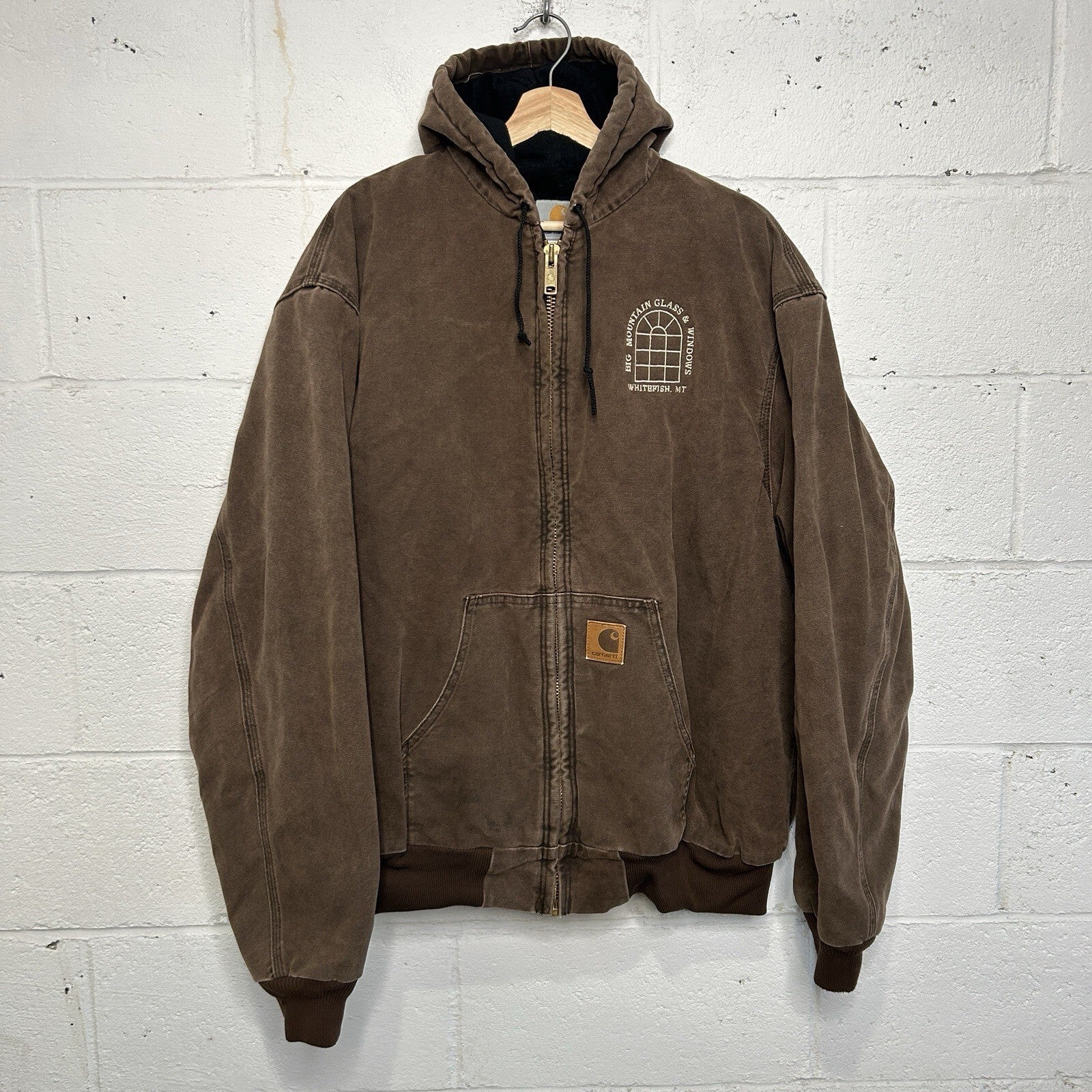 Vintage Carhartt Quilted Hooded Active Jacket “Chestnut” J68 CHT Men’s X-Large