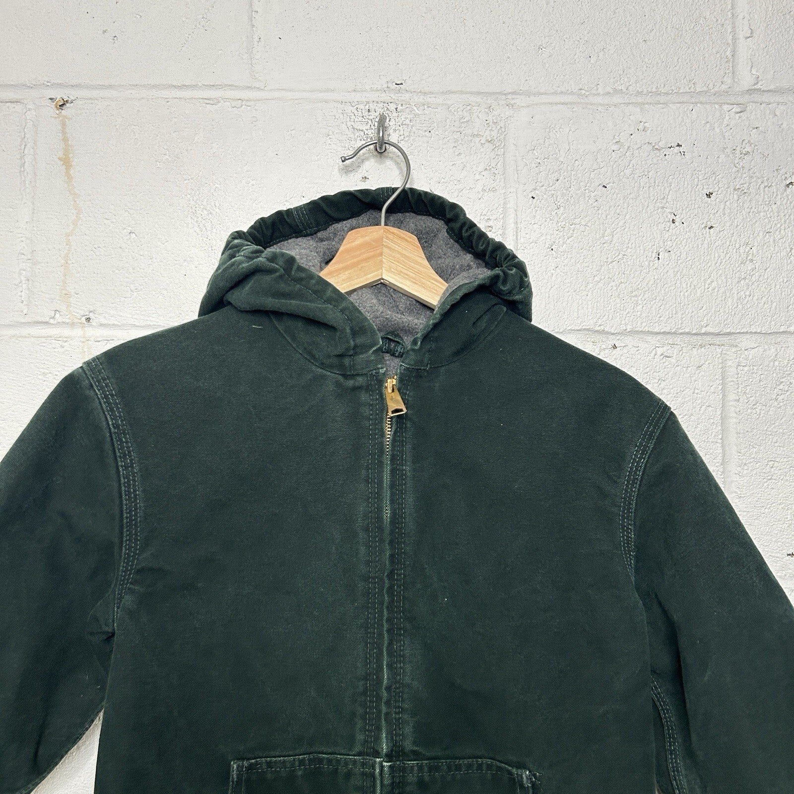 Vintage Carhartt Hooded Active Jacket “Spruce” YYJ159 SPC Youth XL/Women’s Small
