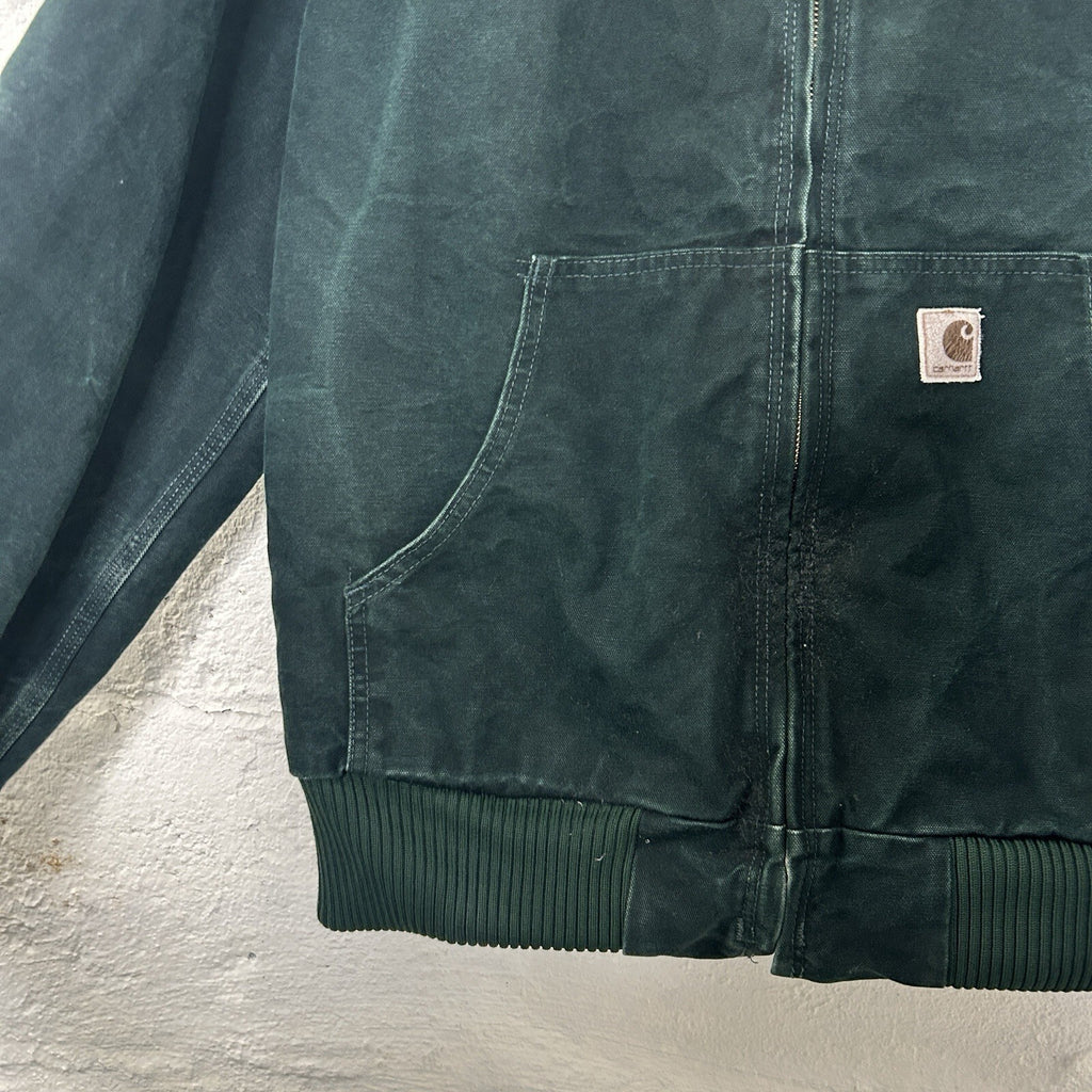 Vintage Carhartt Mesh-Lined Hooded Active Jacket “Spruce Green” J168 SPC Men’s L