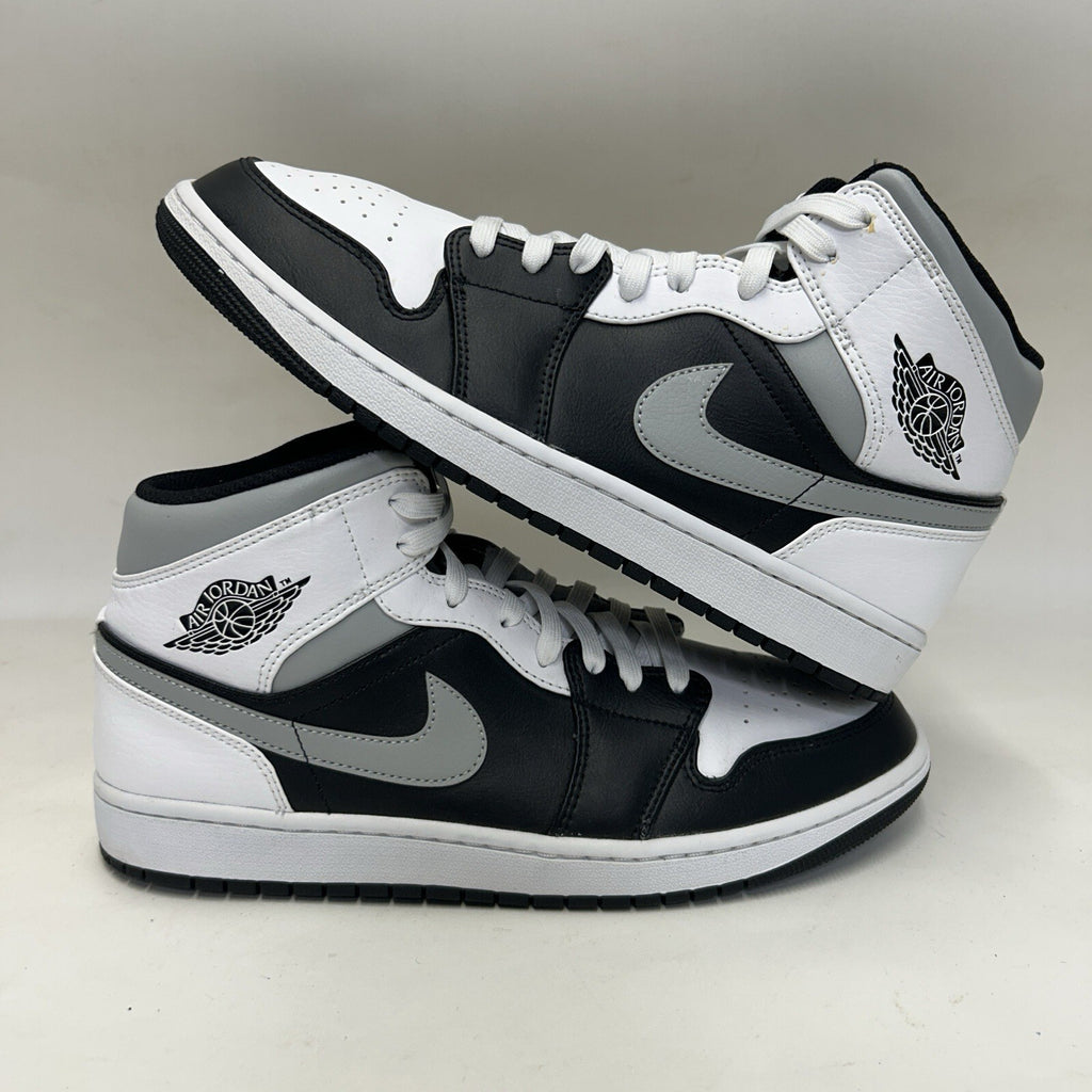 Nike Air Jordan 1 Mid “White Shadow/Black Grey White 554724-073 Men’s 11.5