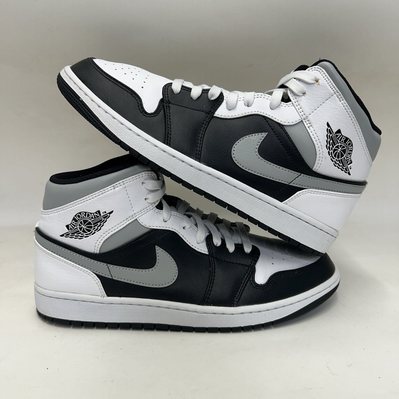 Nike Air Jordan 1 Mid “White Shadow/Black Grey White 554724-073 Men’s 11.5