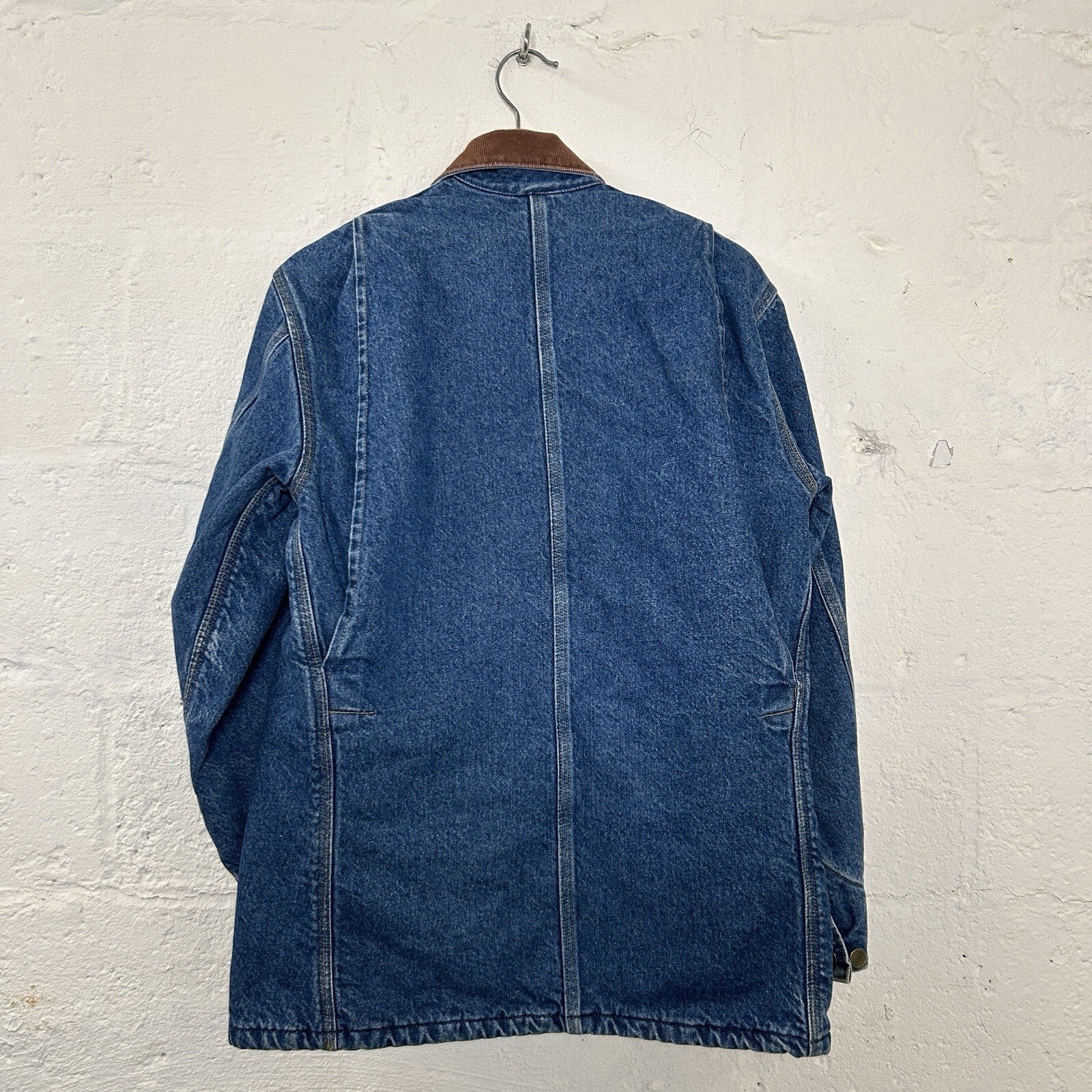 Vintage Carhartt Blanket-Lined Denim Chore Coat “Darkstone” C59 DST Men’s Small
