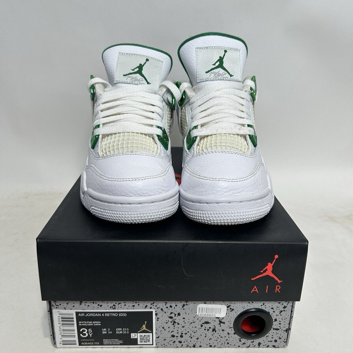 Nike Shoes Air Jordan 4 Retro GS “Metallic Green” 2024
