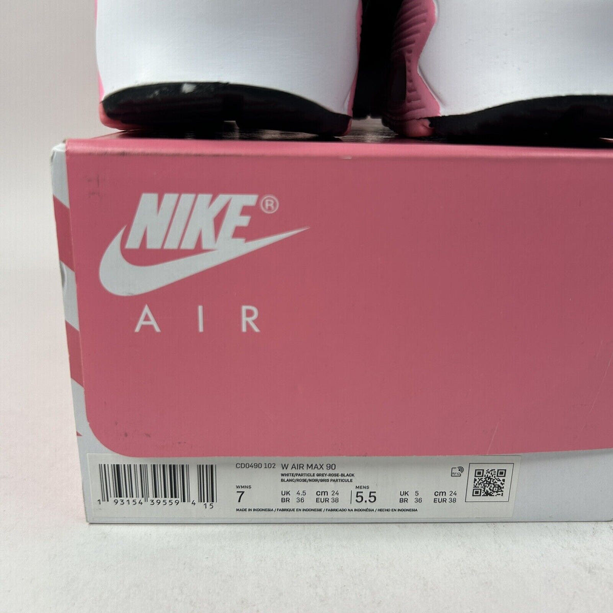 Nike Shoes Air Max 90 WMNS Retro OG “Rose Pink White” 2024