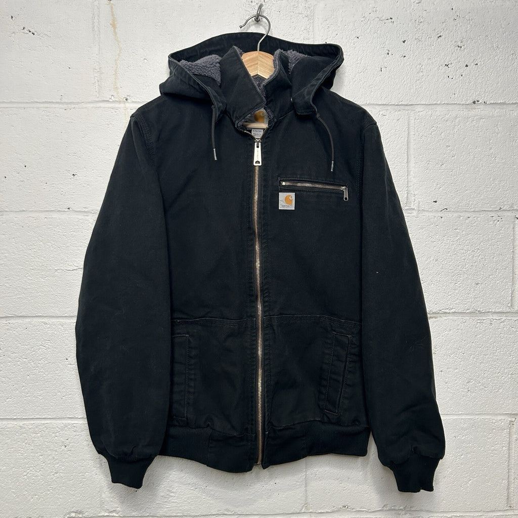 Carhartt Sherpa-Lined Wildwood Jacket “Washed Black” 100815-001 Women’s XL