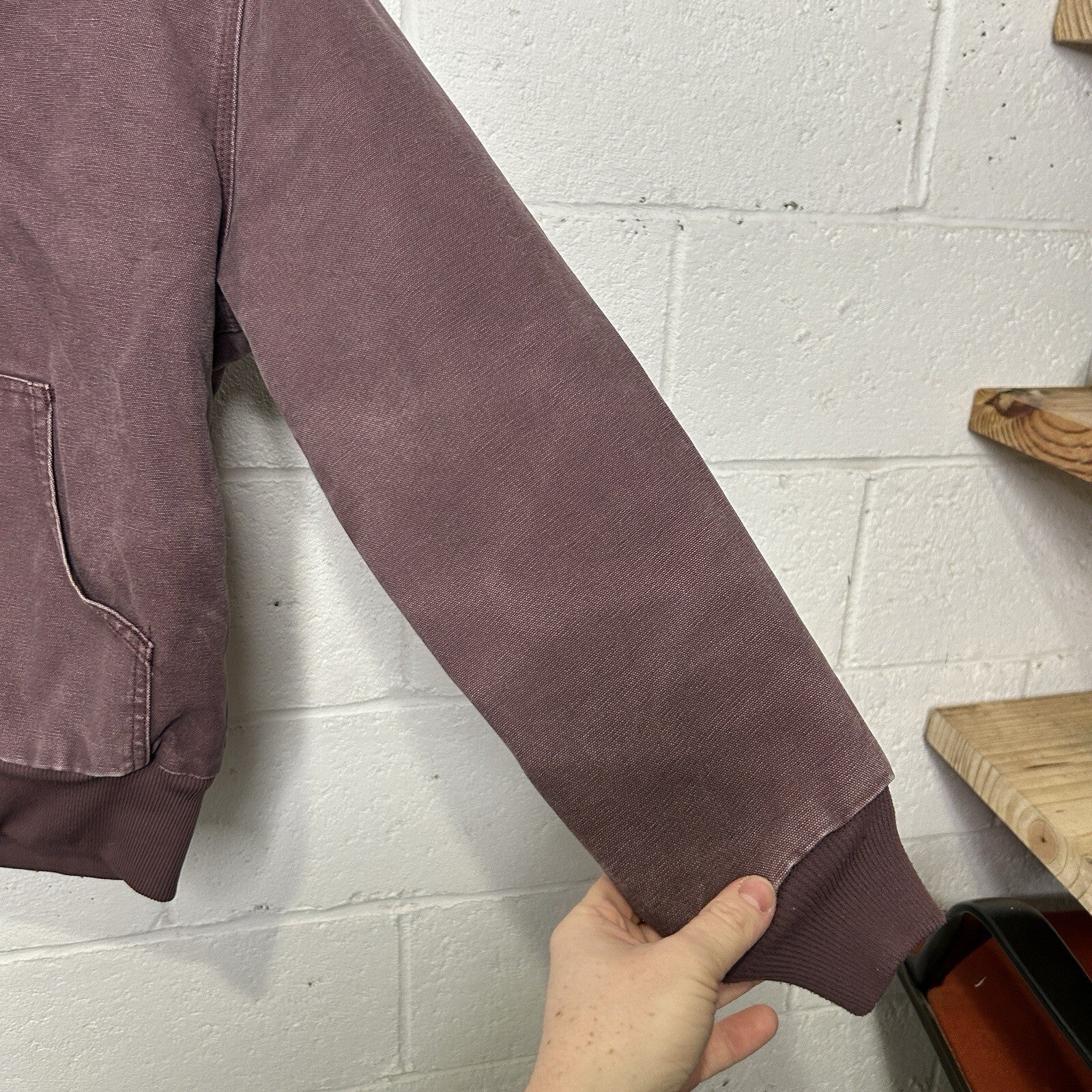 Vintage Carhartt Quilted Active Jacket “Deep Plum” WJ130 DPM Women’s Small