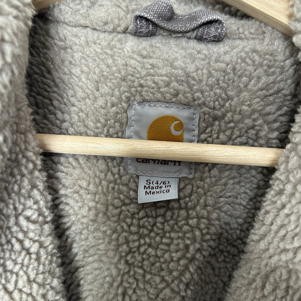 Carhartt Sherpa-Lined Hooded Detroit Jacket “Taupe Grey”