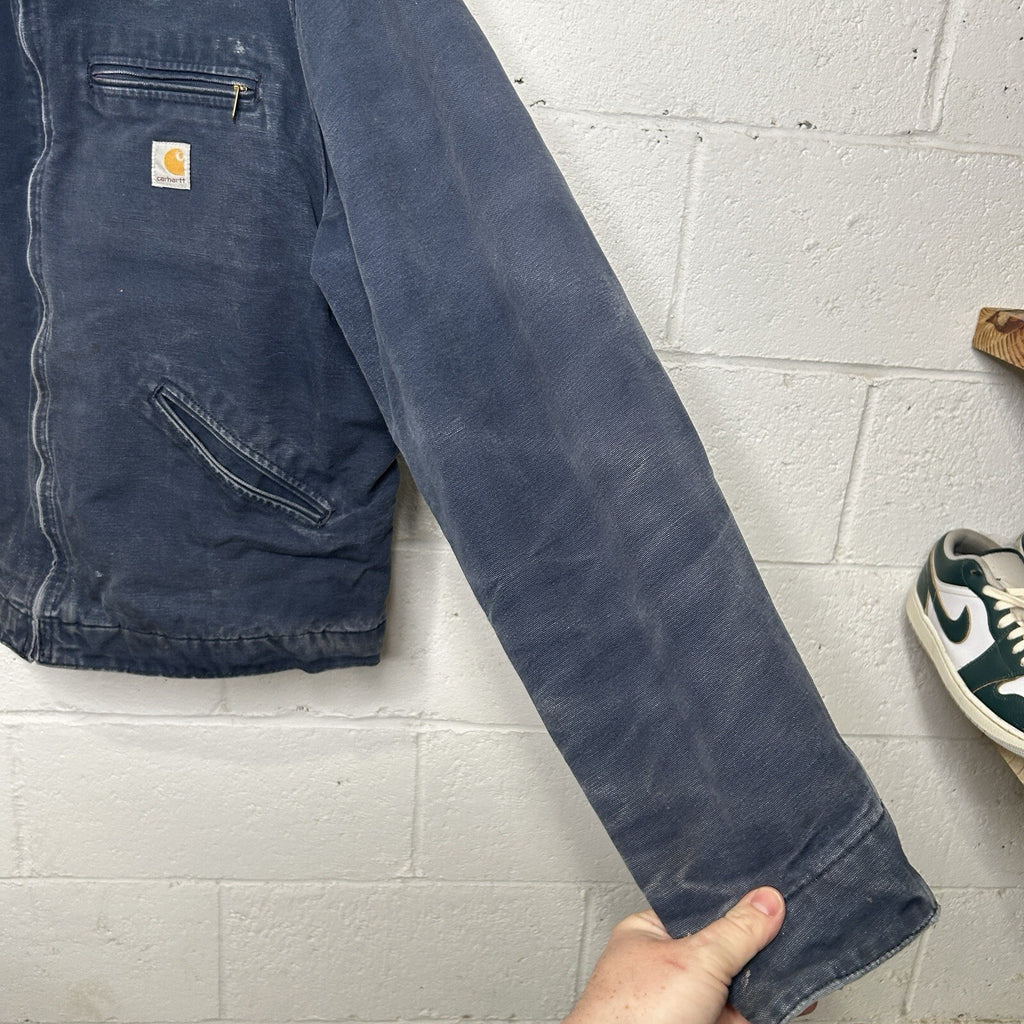 Vintage Carhartt Blanket-Lined Detroit Jacket “Navy” J01 NVY Men’s 46/Large