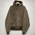 Vintage Carhartt Duck Hoodie Full-Zip Jacket “Chocolate Brown” JQ382 2024