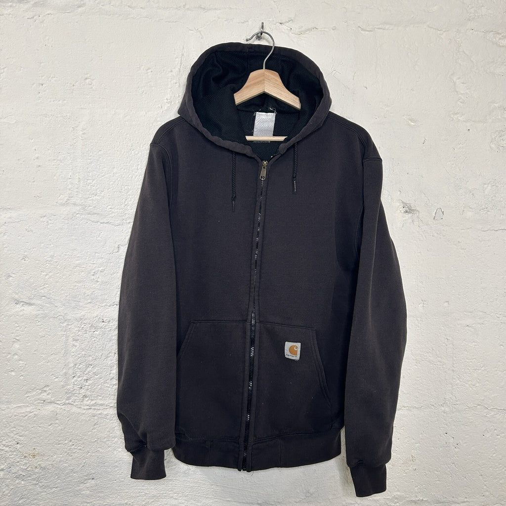 Vintage Carhartt Thermal-Lined Zip Hoodie “Black” Men’s Medium