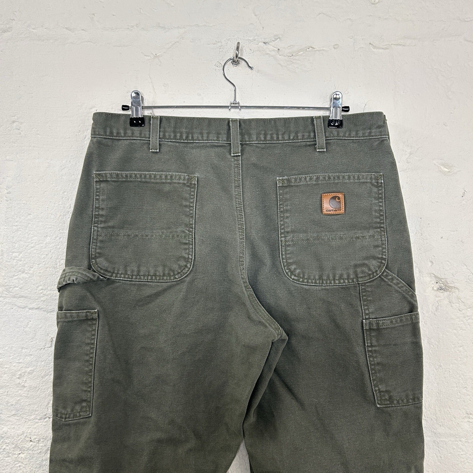 Carhartt Dungaree Fit Carpenter Pants “Moss Green” B11 MOS Size 36x30