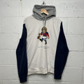 Polo Ralph Lauren Bear Super Bowl Football Colorblocked Fleece Sweatshirt Hoodie