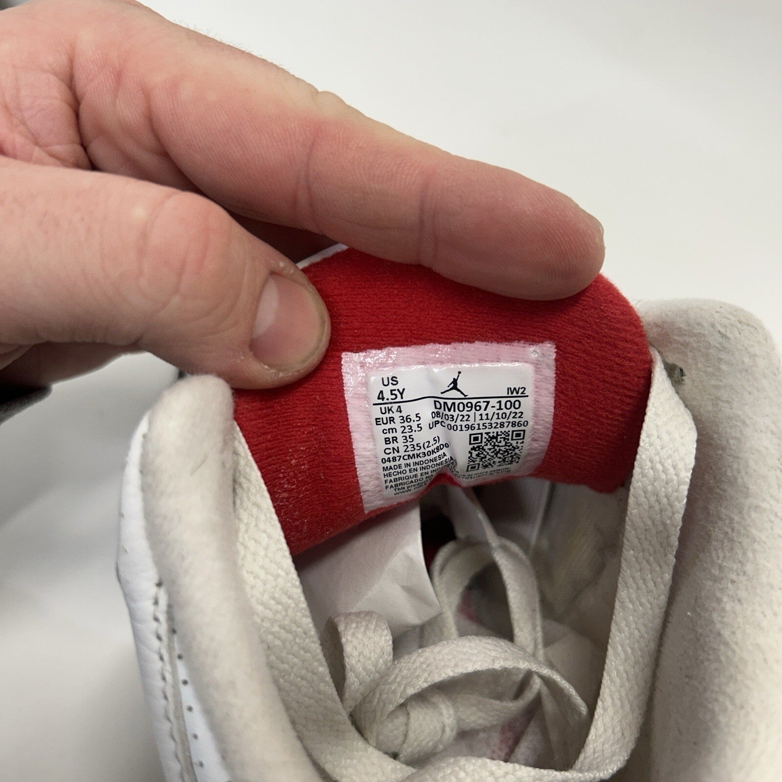 Nike Air Jordan 3 Retro GS “White Cement Reimagined” DM0967-100 4.5Y/Women’s 6