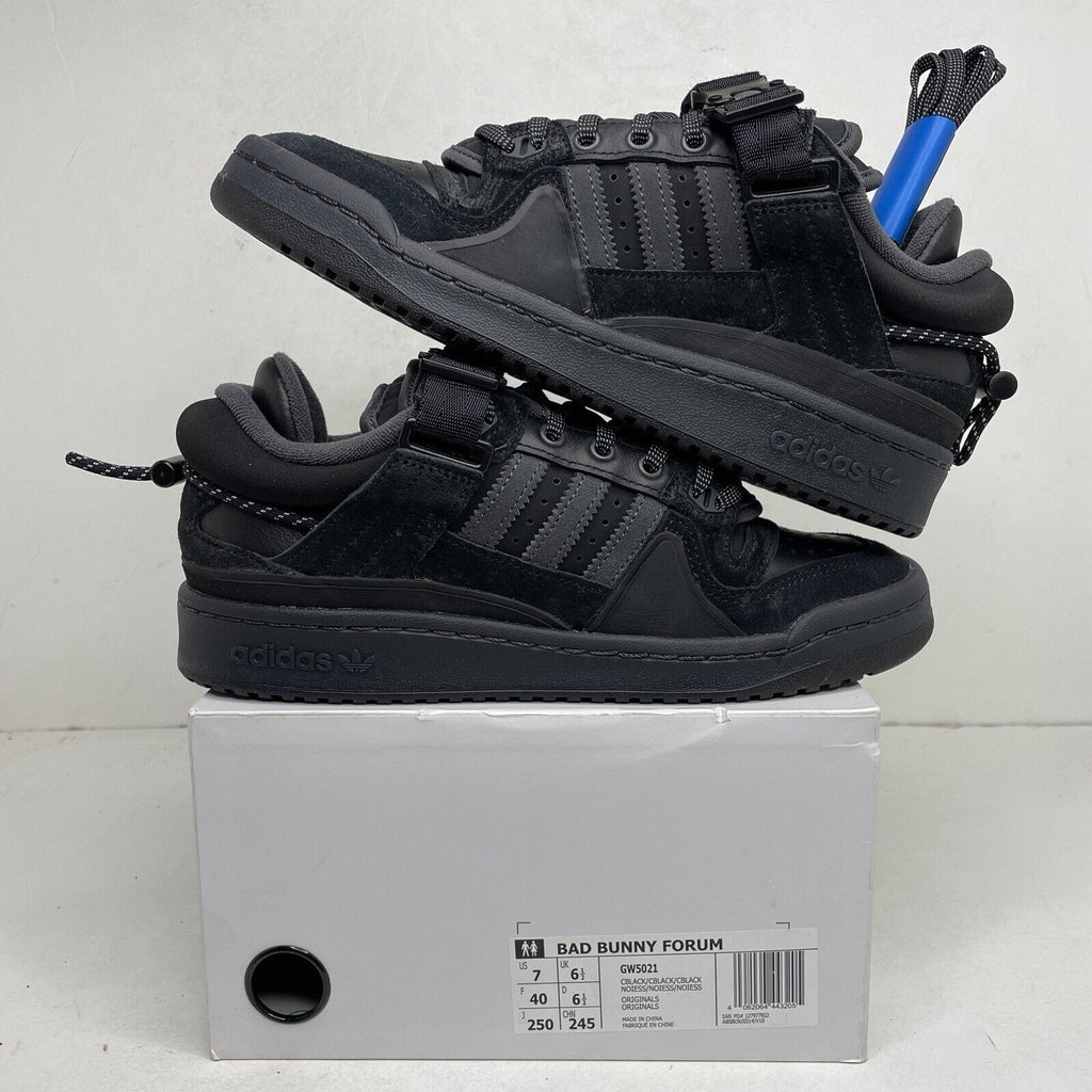 Adidas Forum Low Black Bad Bunny “Back To School” 2021 GW5021 Size 7M/8.5W New