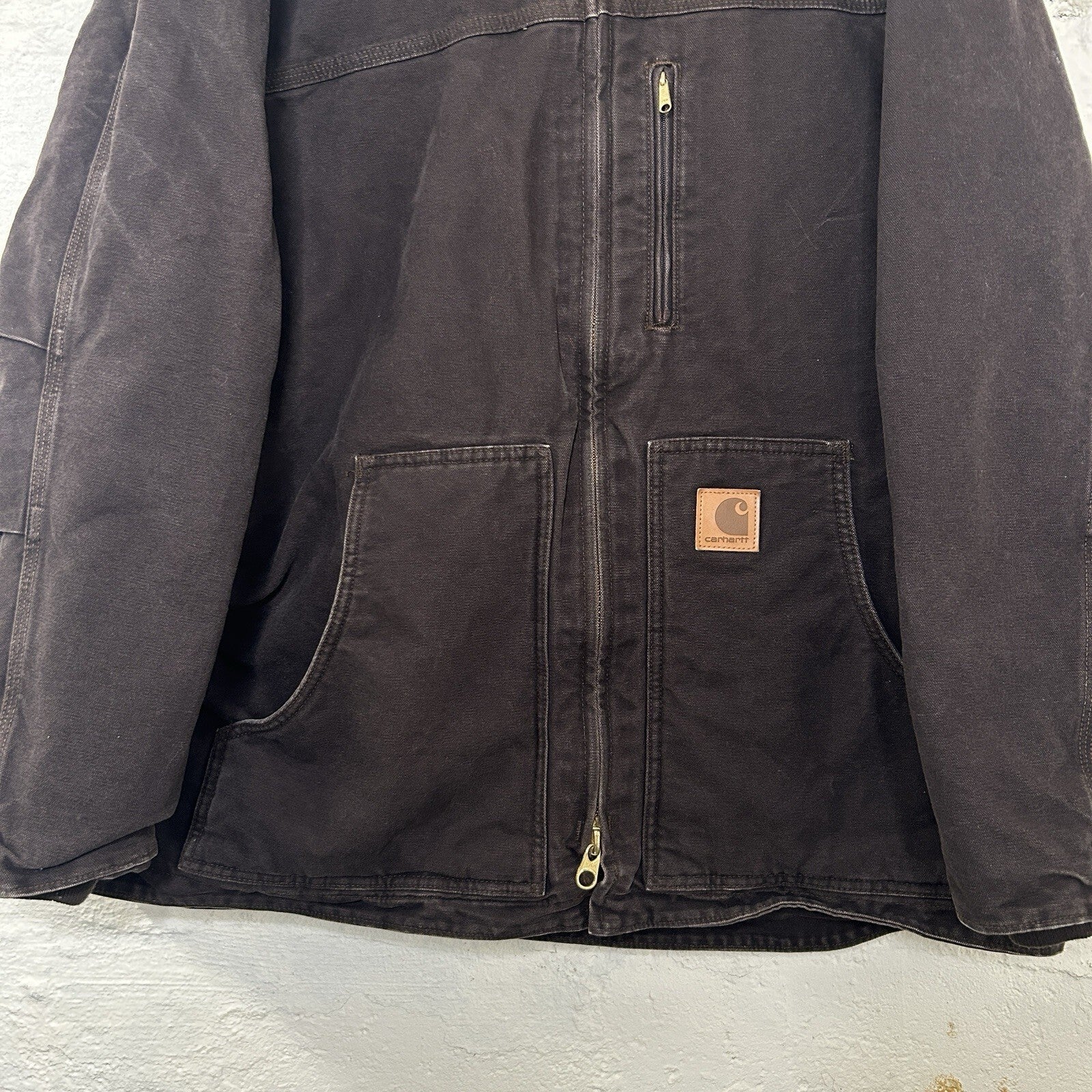 Vintage Carhartt Sherpa-Lined Ridge Jacket “Dark Brown” C61 DKB Men’s X-Large
