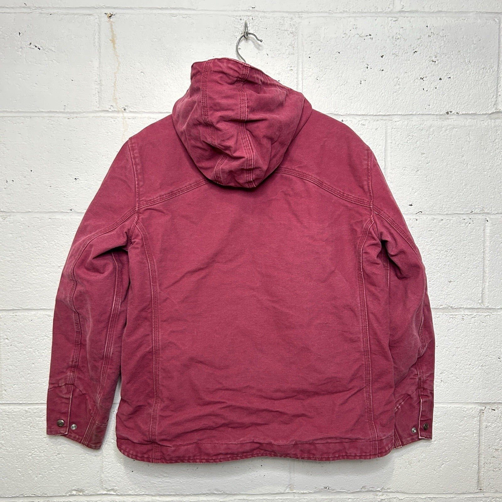 Y2K Carhartt Sherpa-Lined Sandstone Berkley Jacket “Merlot” 100657-648 Women’s M