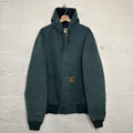 Vintage Carhartt Quilted Hooded Active Jacket “Hunter Green” J06 HTG Men’s XL