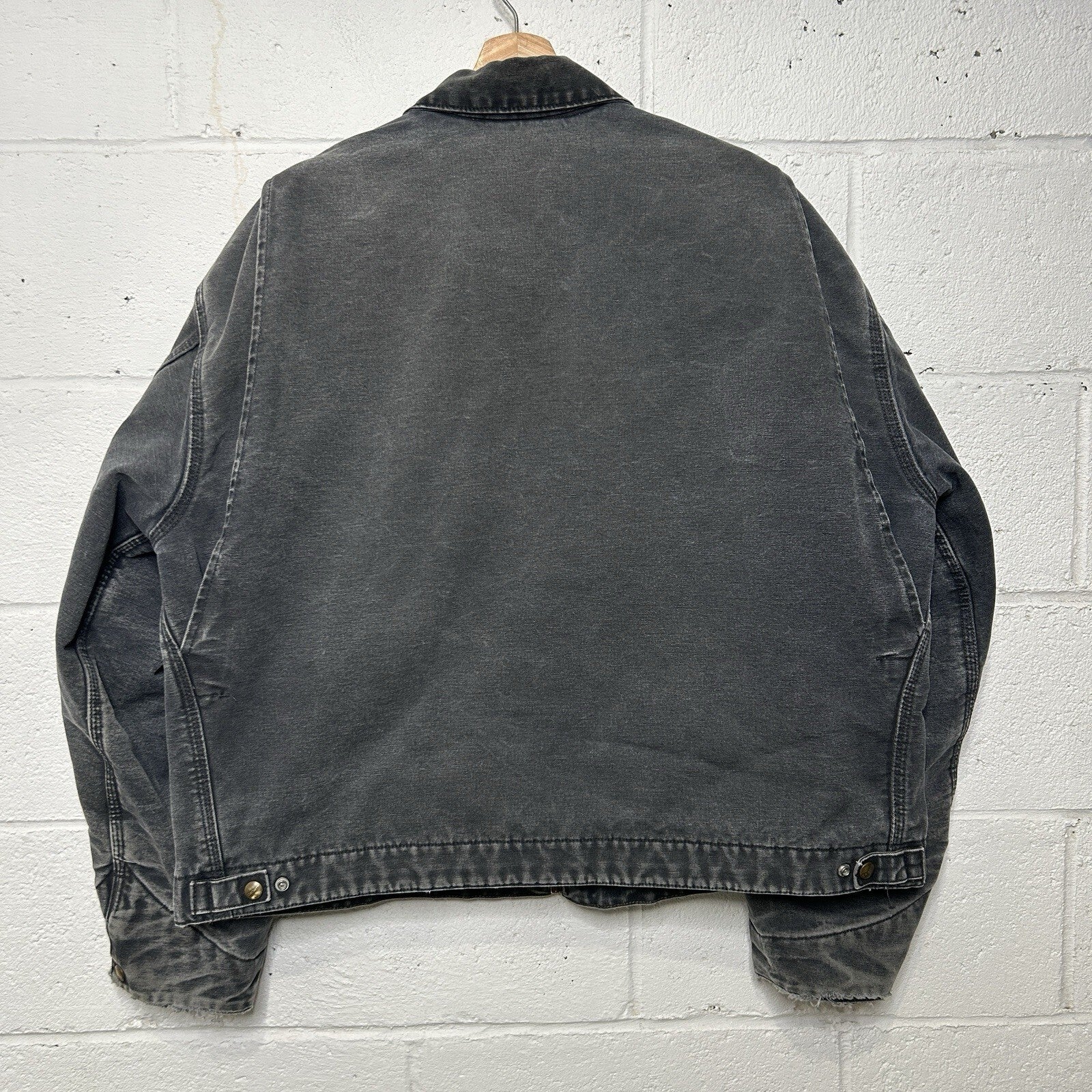 Vintage Carhartt Blanket-Lined Detroit Jacket “Petrol Grey” J97 PTL Men’s 2XL