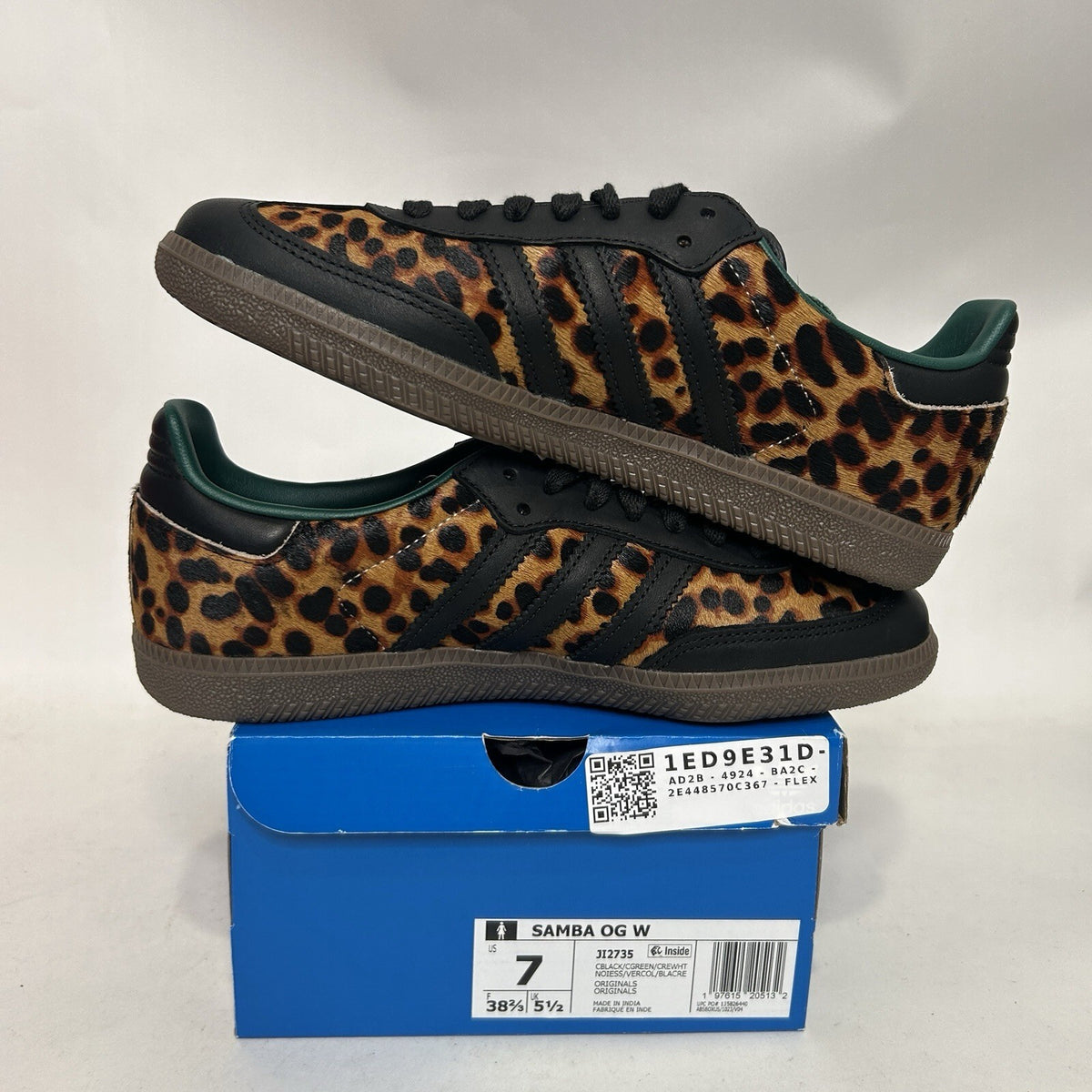 Adidas Samba OG Cheetah Pack - “Collegiate Green” JI2735 Women’s 7 New