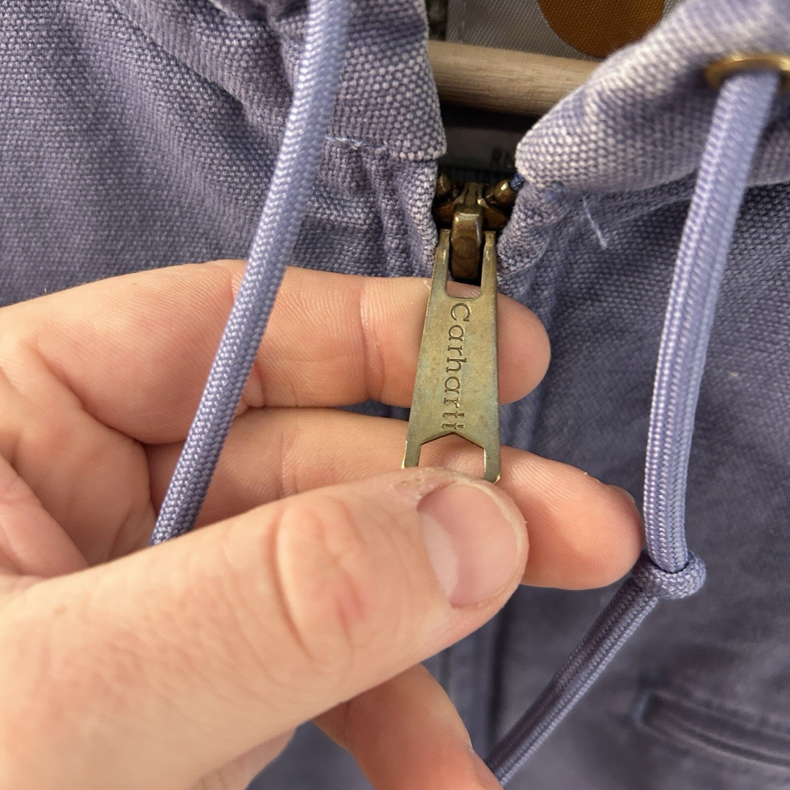 Carhartt Sherpa-Lined Hooded Detroit Jacket “Blue Dusk” WJ141 BDK Women’s Medium