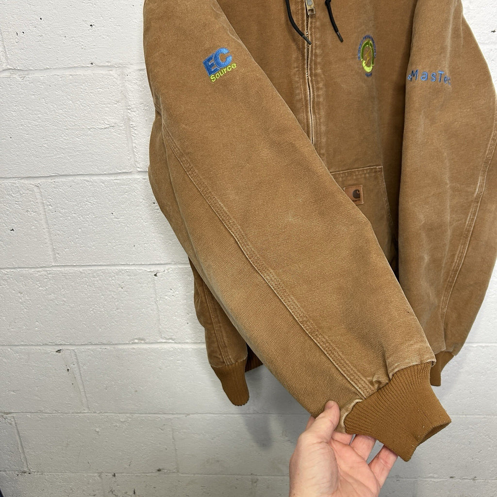 Carhartt Hooded Quilt-Lined Active Jacket “Brown” J130-211 Men’s X-Large