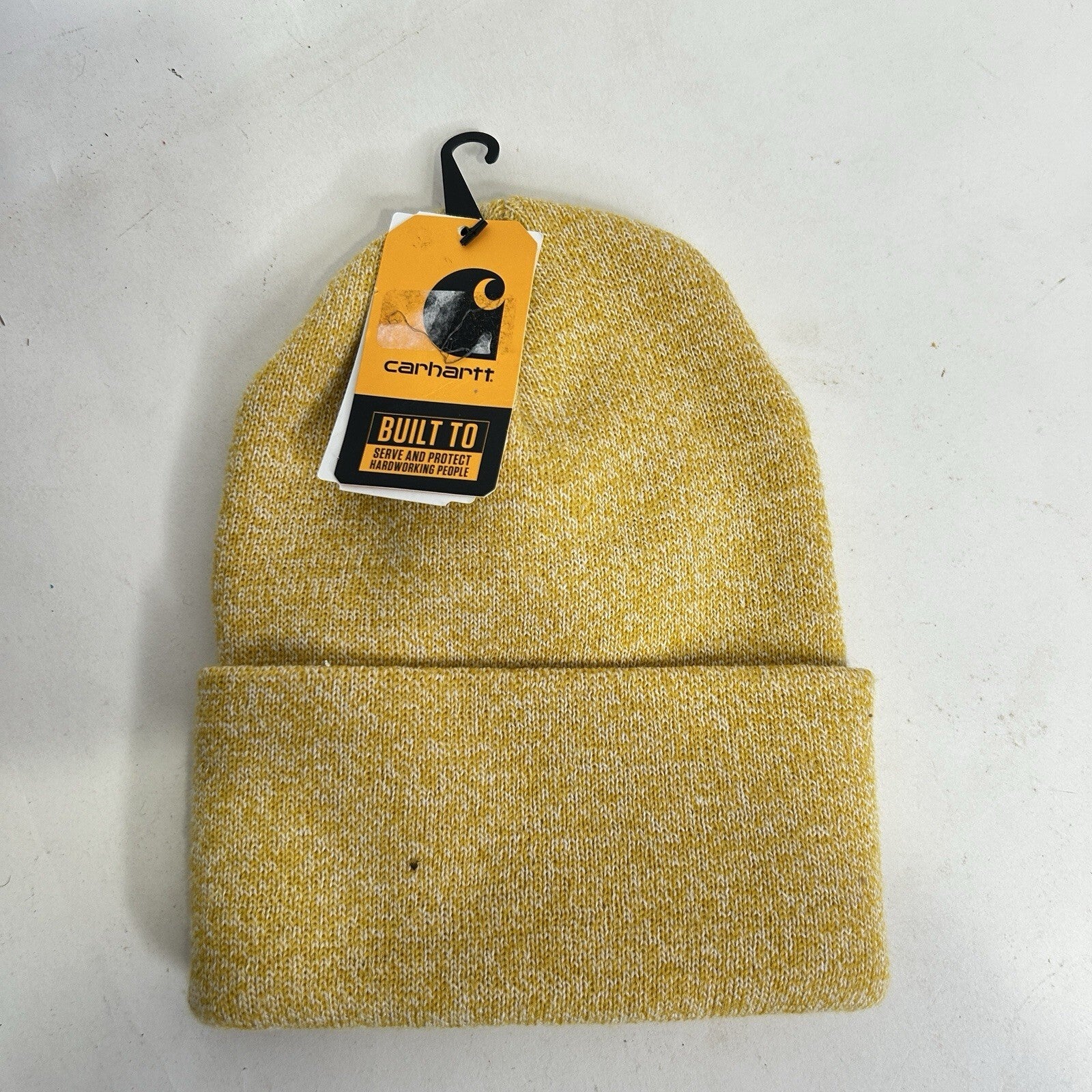 Carhartt Acrylic Knit Beanie Hat “Yellow Heather”One Size Fits All 14806 New
