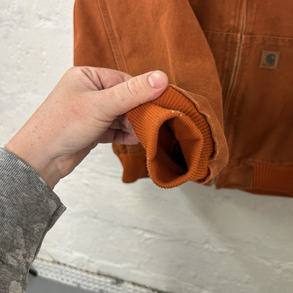 Carhartt Quilted Hooded Active Jacket “Blackened Orange” J130 806 Men’s X-Large