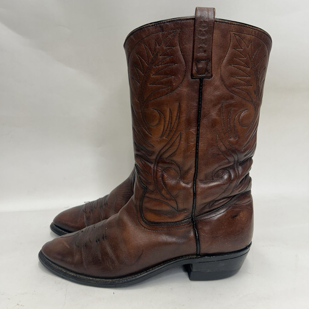 Vintage Red Wing 9801 Pecos Roper Pull-On Cowboy Boots “Mostique Brown” 11D