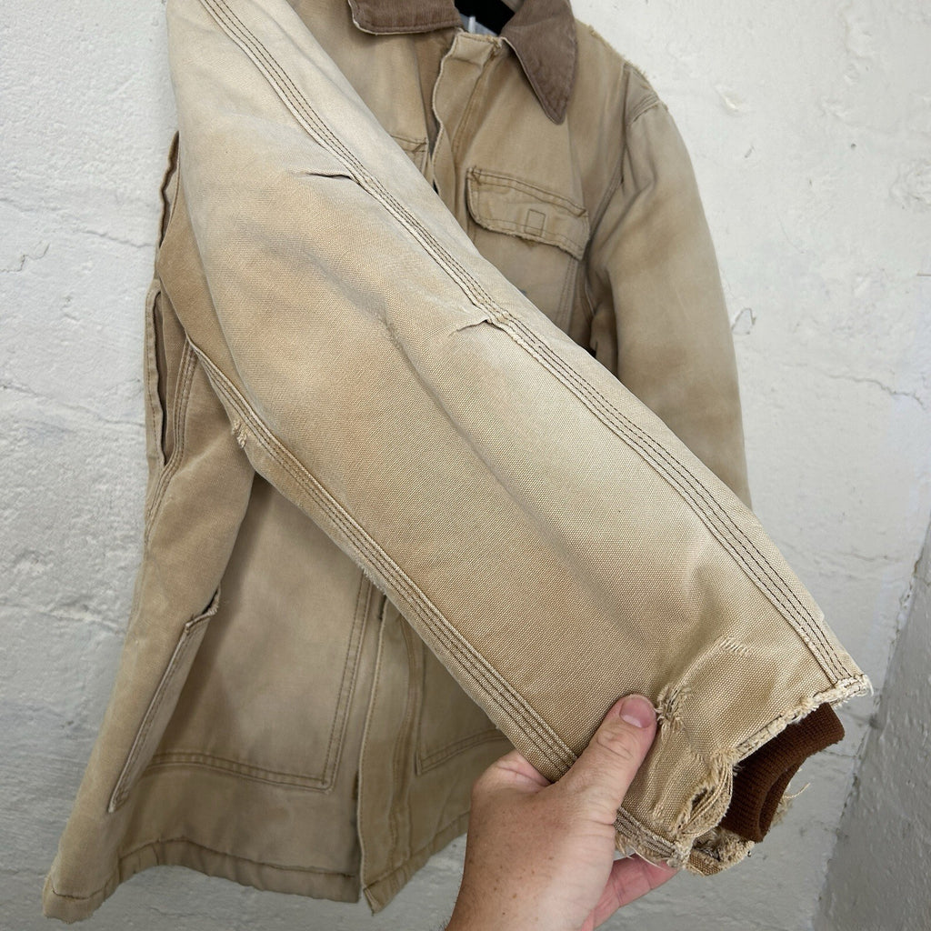 Vintage Faded Carhartt Quilted Artic Jacket “Brown” CQ186 Men’s Large