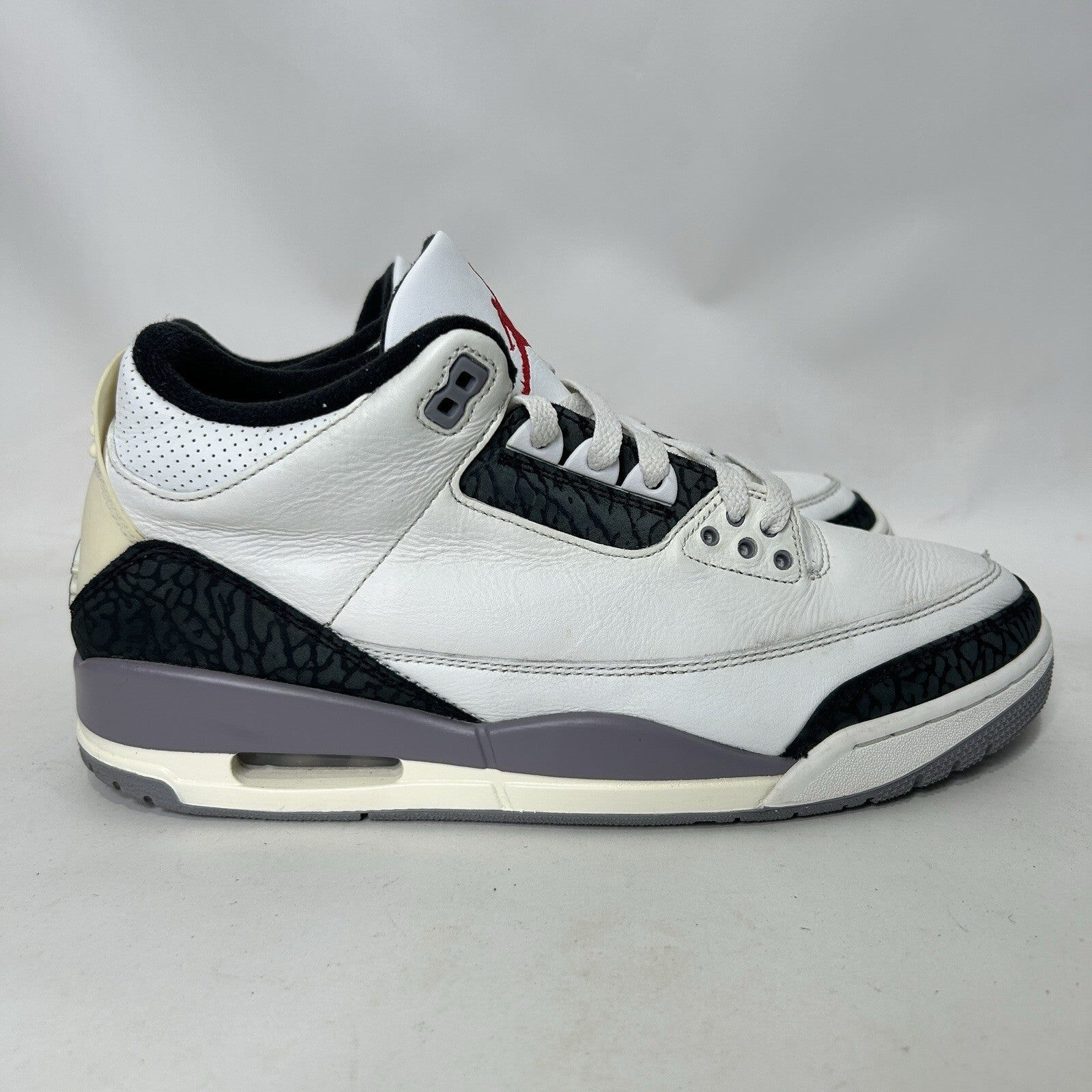 Nike Air Jordan 3 Retro “Cement Grey White Fire Red” CT8532-106 Men’s 10.5 Worn