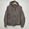 Y2K Carhartt Sherpa-Lined Sandstone Berkley Jacket “Taupe Grey” 100657-032