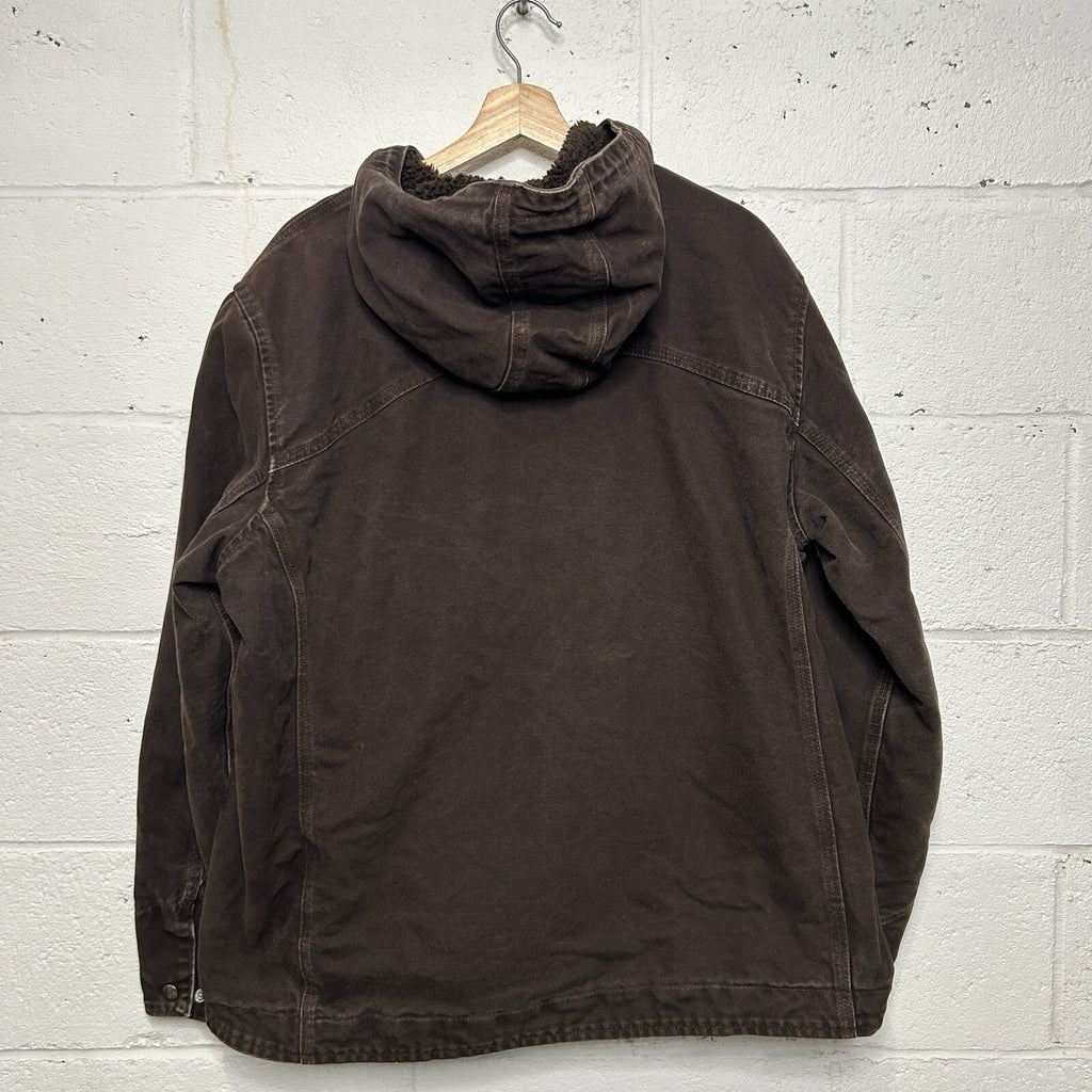 Y2K Carhartt Sandstone Sherpa Berkley Jacket “Dark Brown” 100657-201 Women’s XL