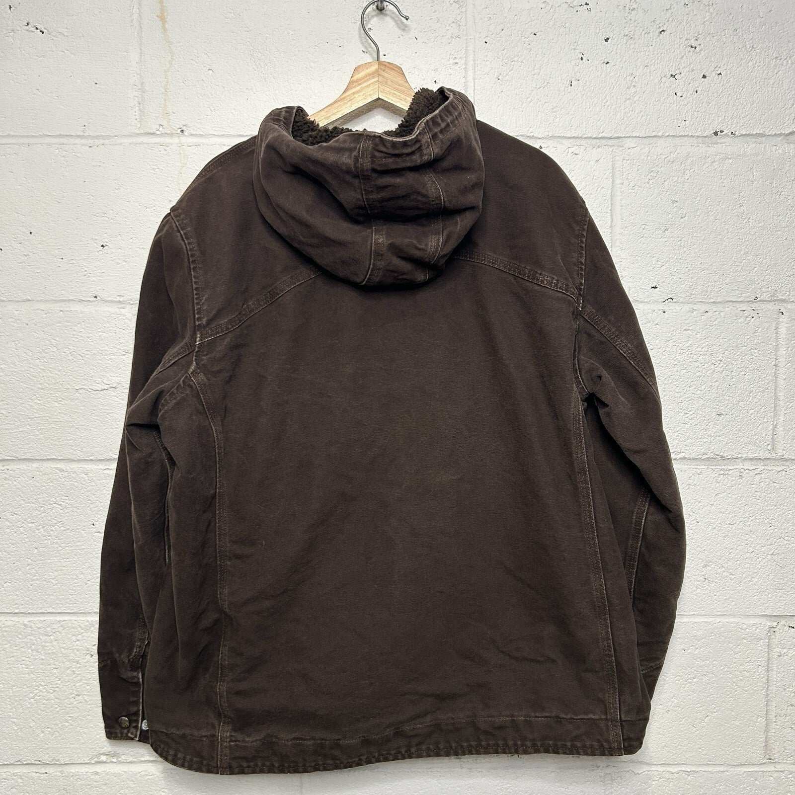 Y2K Carhartt Sandstone Sherpa Berkley Jacket “Dark Brown” 100657-201 Women’s XL