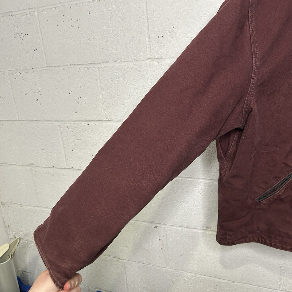 Carhartt Sherpa-Lined Hooded Detroit Jacket “Port Heather” J141 PRT Men’s XL