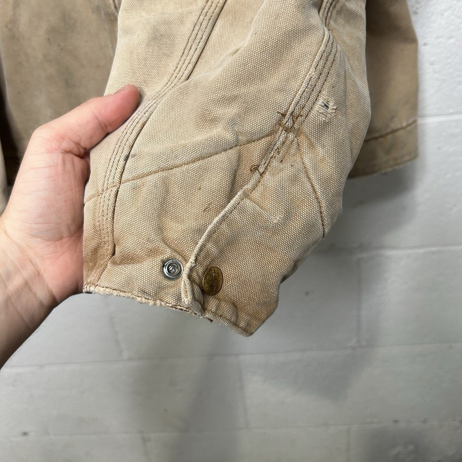 Vintage Carhartt Blanket-Lined Detroit Jacket “Brown” J01