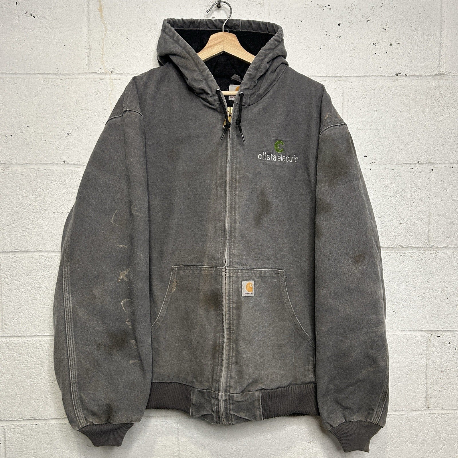 Carhartt Quilted Hooded Active Jacket “Gravel/Grey” J140-GVL Men’s X-Large