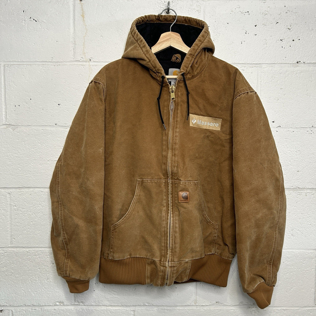 Carhartt Hooded Quilt-Lined Active Jacket “Brown” J130-211 Men’s Medium
