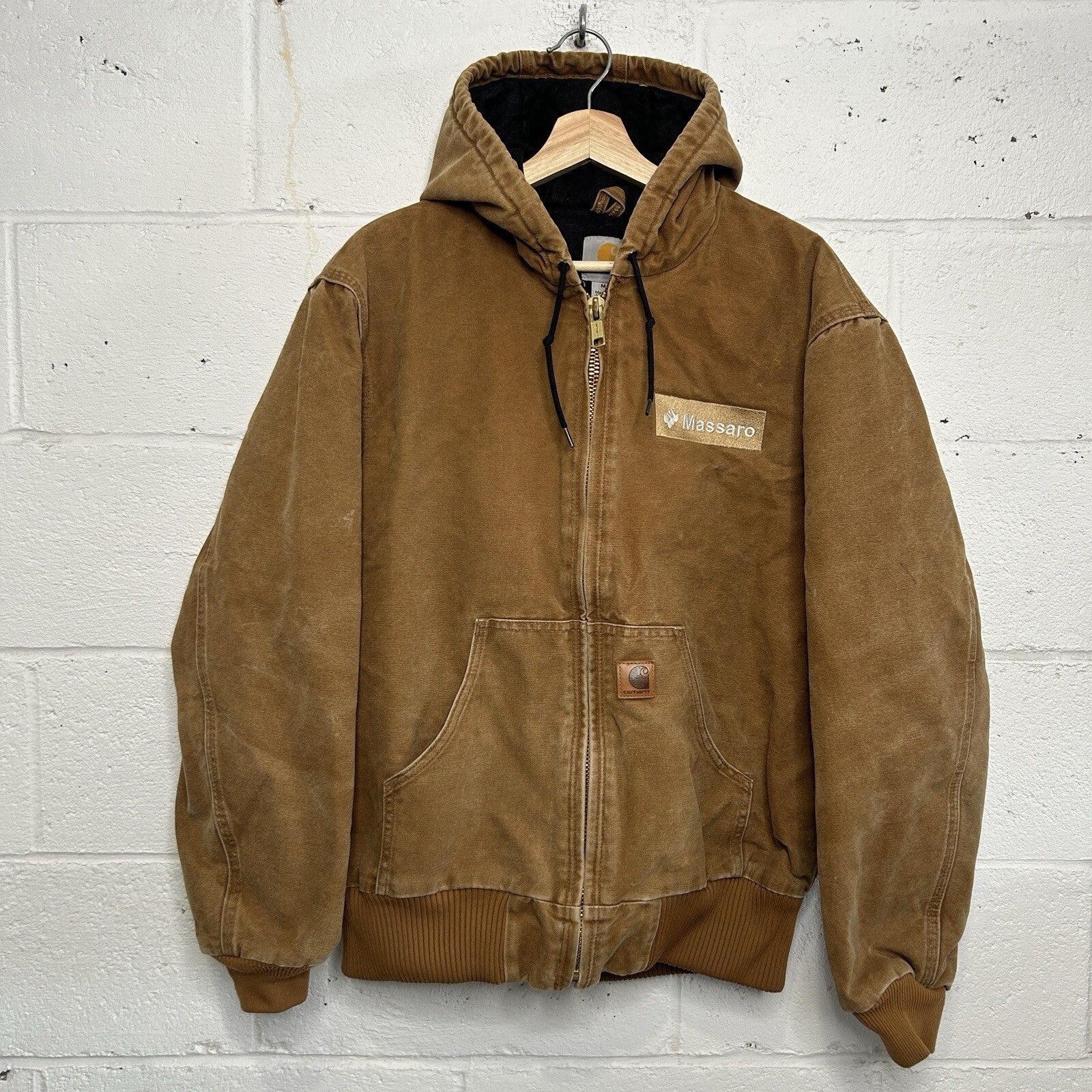 Carhartt Hooded Quilt-Lined Active Jacket “Brown” J130-211 Men’s Medium