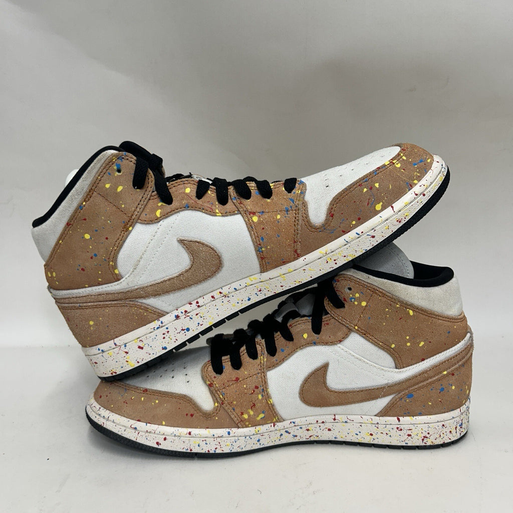 Nike Air Jordan 1 Retro SE Mid “Brushstroke/Paint Splatter” DA8005-100 Men’s 11