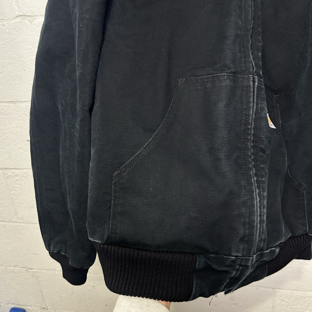 Vintage Carhartt Quilted Hooded Active Jacket “Black” J140 BLK Men’s Medium