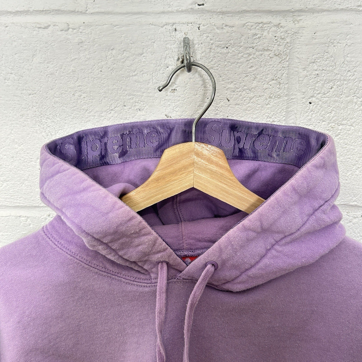 Supreme Tonal Webbing Trim Pullover Hoodie “Purple” Men’s Large SS20