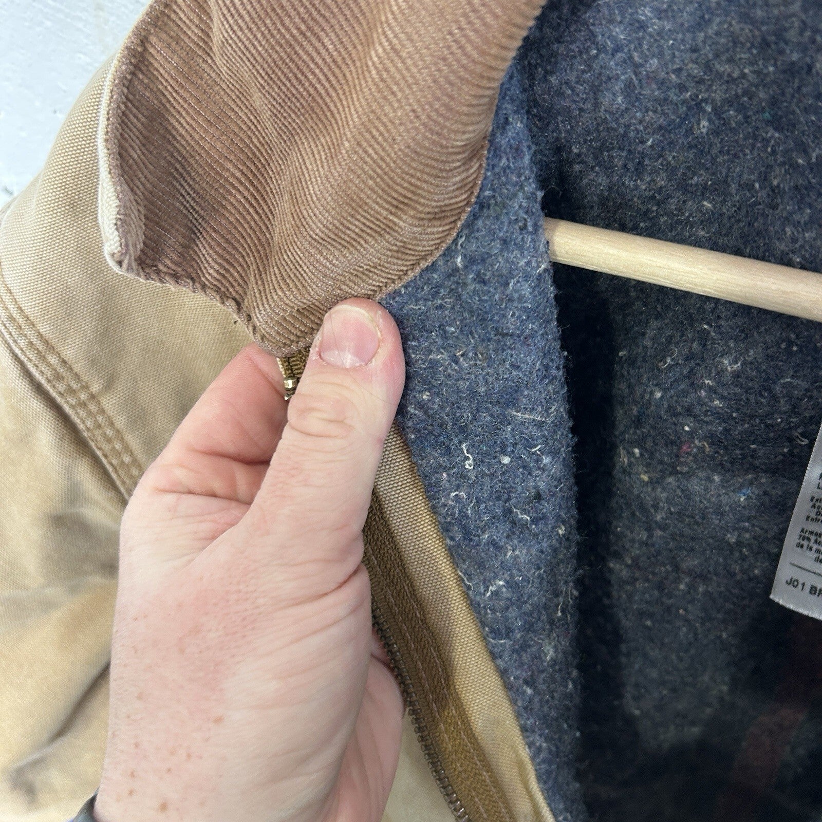 Vintage Carhartt Blanket-Lined Detroit Jacket “Brown” J01 BRN 44R/Men’s Large